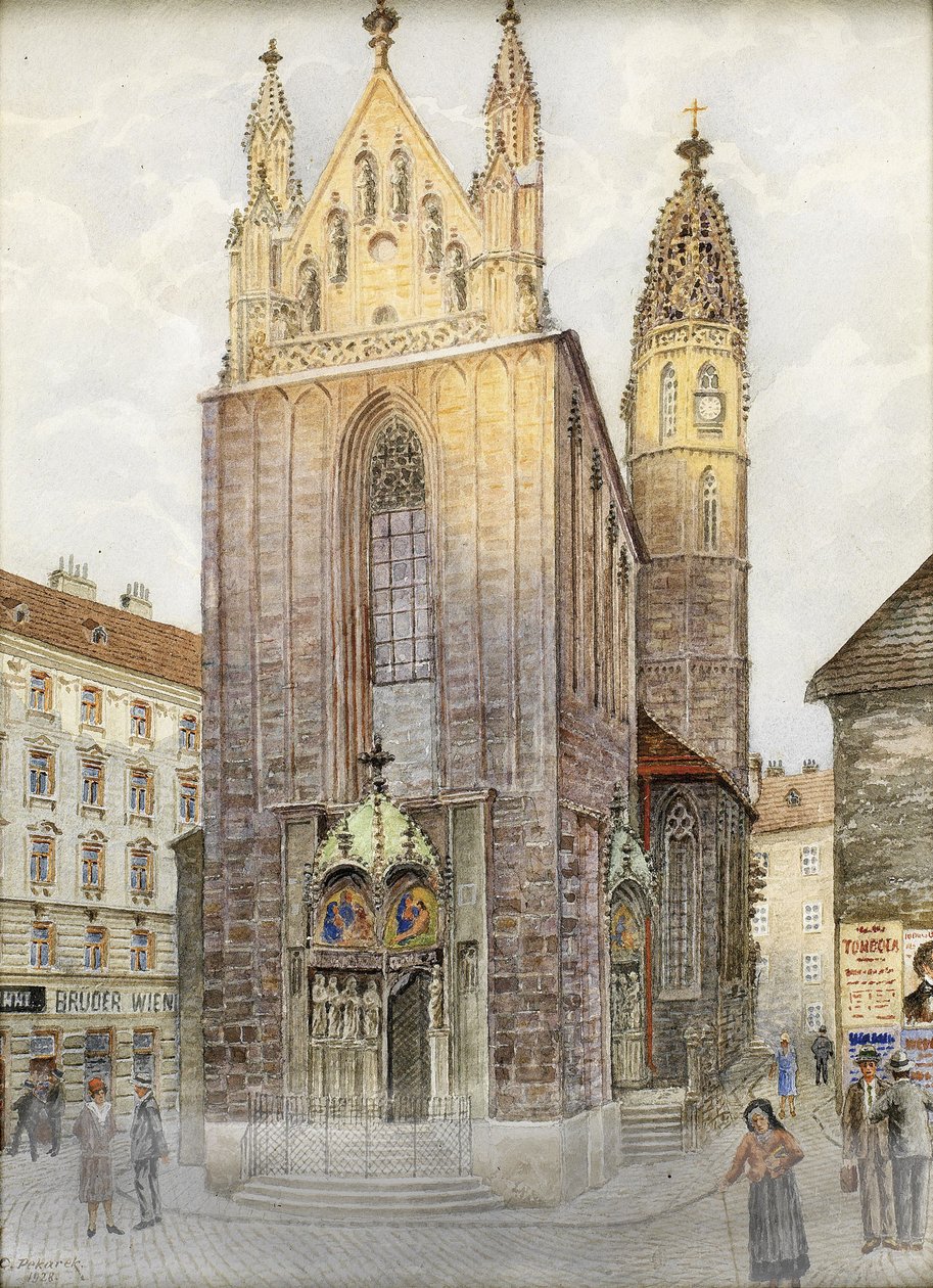 Church Maria am Gestade，维也纳 作者 卡尔·佩卡雷克