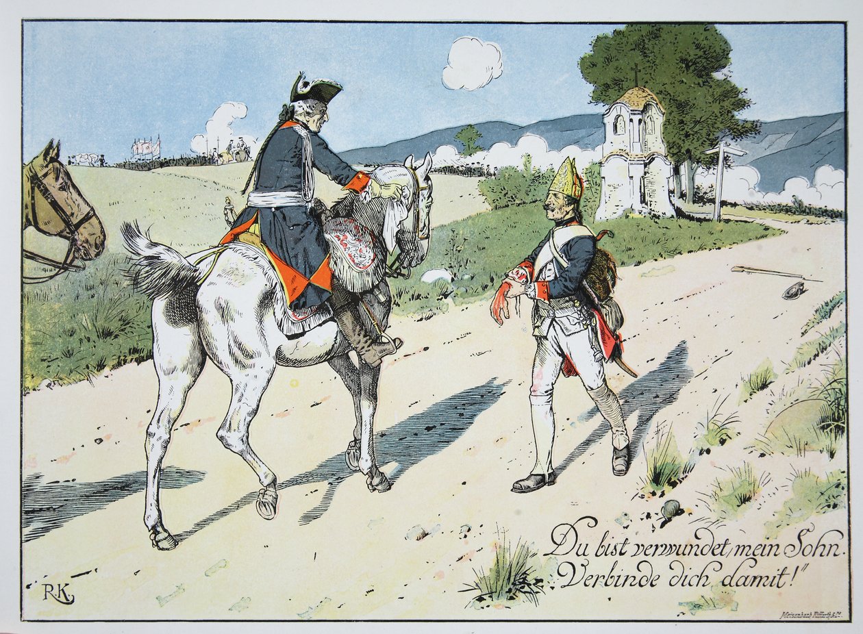 在1762年7月21日的Burkersdorf 作者 卡尔·劳士林