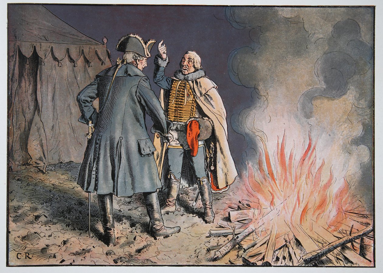 在1761年9月的Bunzelwitz营地 作者 卡尔·劳士林
