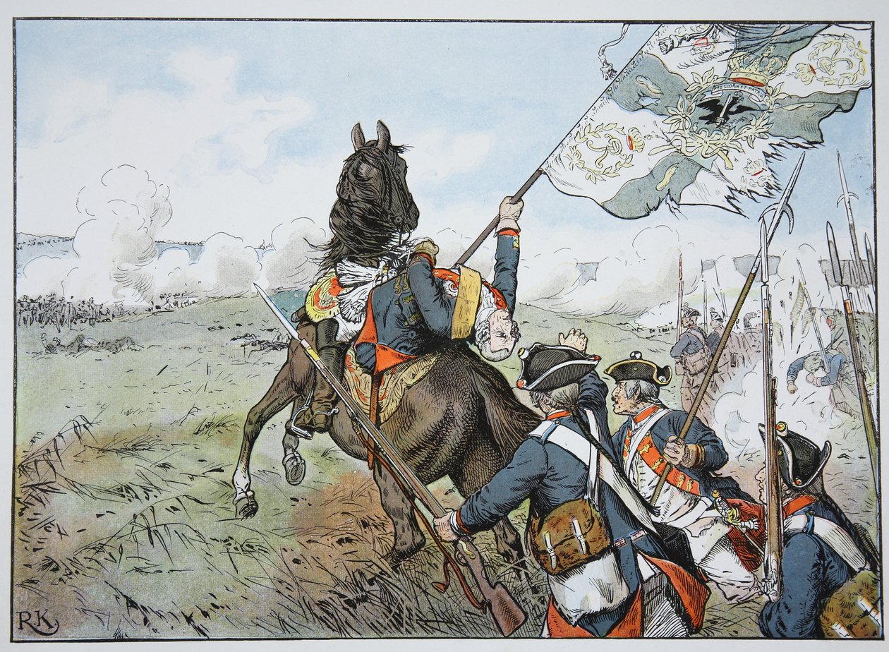 什未林于1757年5月6日在布拉格英勇牺牲 作者 卡尔·劳士林