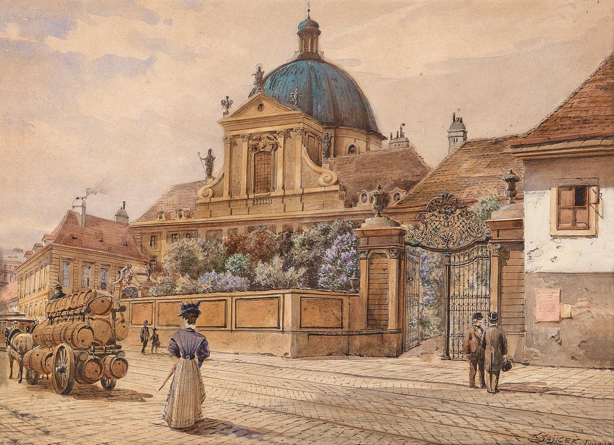 维也纳，Salesianerinnenkirche am Rennweg 作者 卡尔·温泽尔·扎伊切克（Carl Wenzel Zajicek）