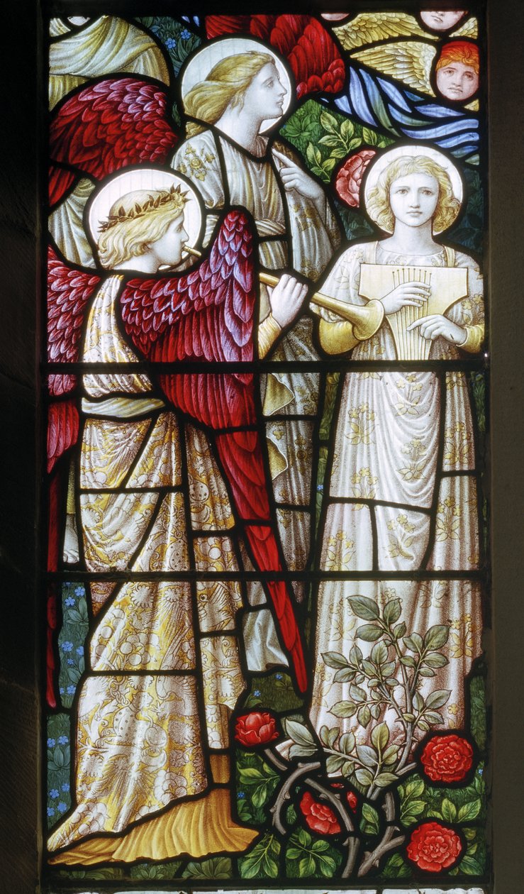 Llantysilio，St Tysilio，Shrigley＆Hunt（1873-1982），Carl Almquist，Angel Musicians，1890 作者 卡尔·阿尔姆奎斯特