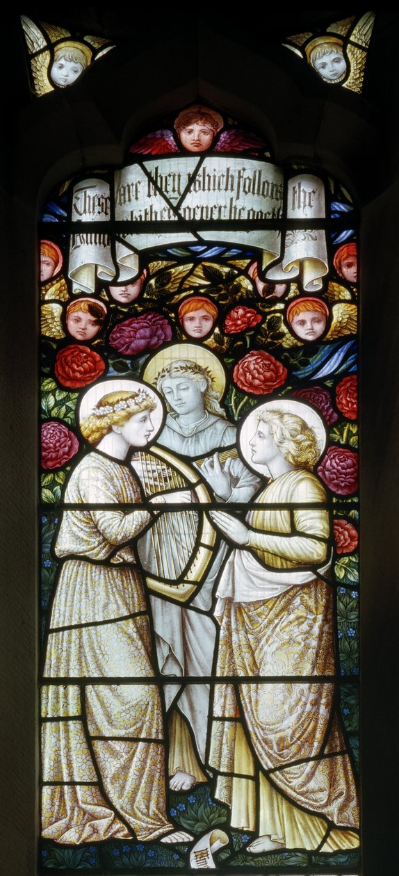 Llantysilio，St Tysilio，Shrigley＆Hunt（1873-1982），Carl Almquist，Angel Musicians，1890 作者 卡尔·阿尔姆奎斯特
