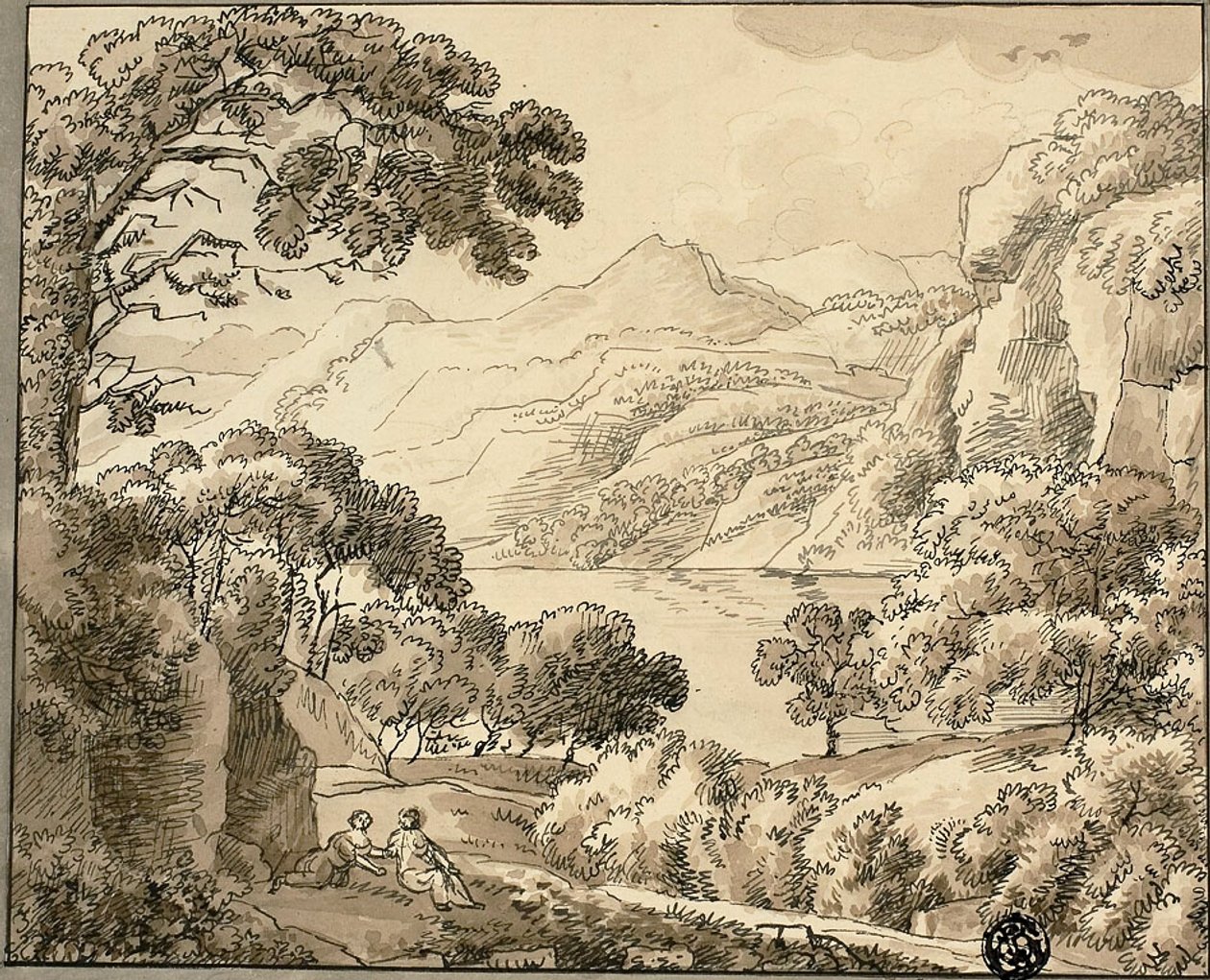 双人山湖 作者 卡尔·奥古斯特·莱布希