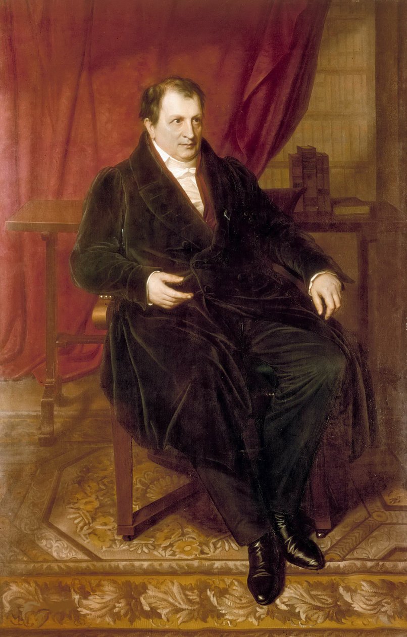 约翰·路德维希·蒂克的肖像（1773-1853年），1835年。 作者 Vogelstein的Carl Christian Vogel
