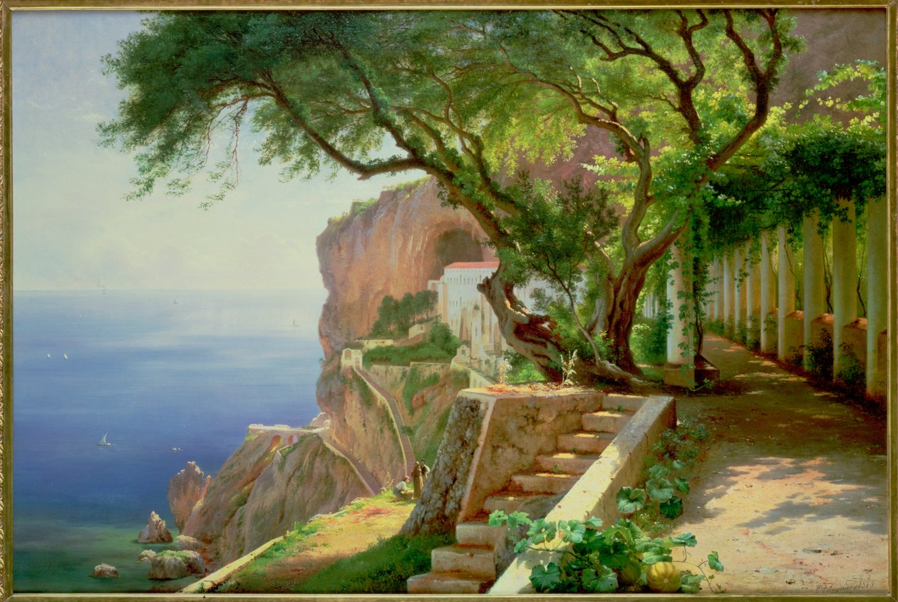 Amalfi (oil on canvas) 作者 卡尔·弗雷德里克·阿加德