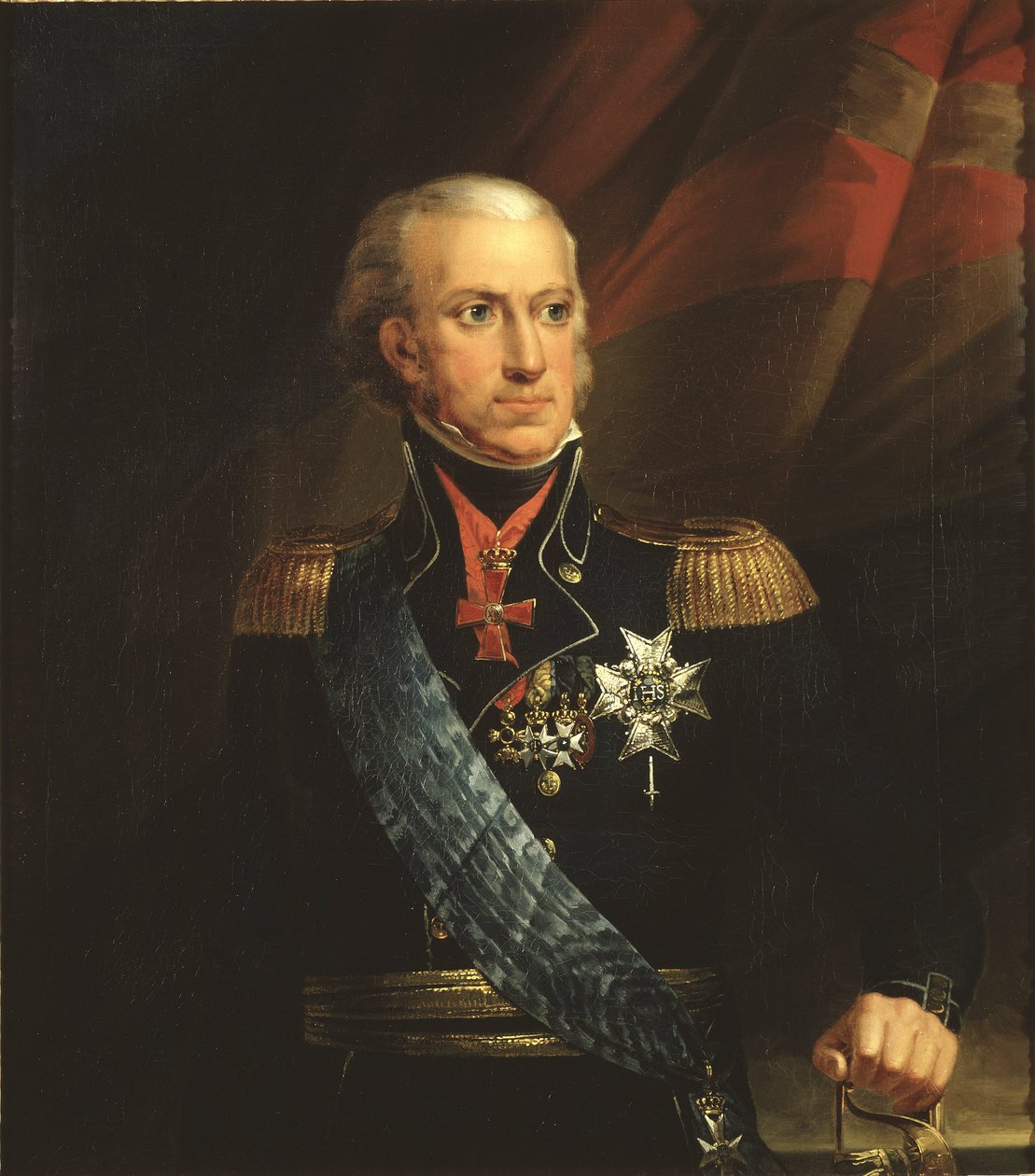 Charles XIII, roi de Suede - 瑞典国王Charles XIII（1748-1818）的肖像，由Breda, Carl Frederik von（1759-1818）创作。布面油画。尺寸：89x78厘米。斯德哥尔摩国家博物馆 作者 布雷达的卡尔·弗雷德里克（Carl Frederick）