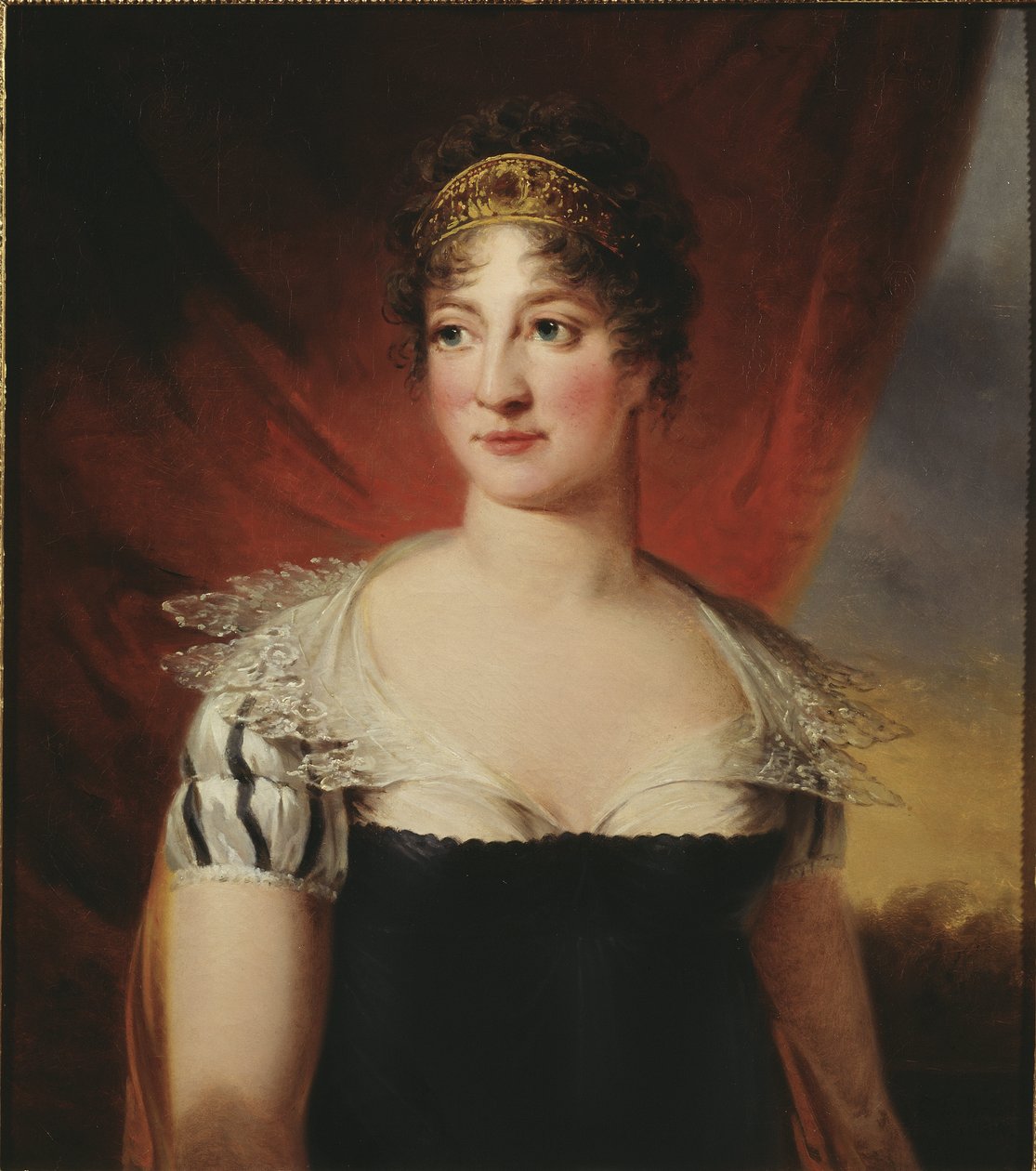 Hedwige Elisabeth Charlotte de Schleswig Holstein Gottorp, reine consort de Suede - Hedvig Elisabeth Charlotte of Holstein-Gottorp (1759-1818), Queen of Sweden, by Breda, Carl Frederik von (1759-1818). Oil on canvas 作者 布雷达的卡尔·弗雷德里克（Carl Frederick）