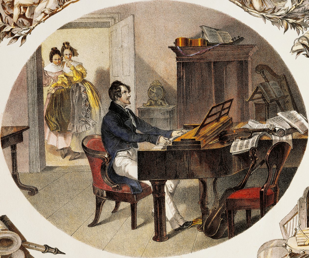 音乐老师 作者 卡尔和小提琴家 Peter Johann Nepomuk Kunz