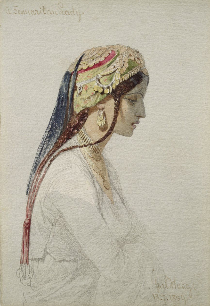 撒玛利亚女士，1859年 作者 卡尔·哈格