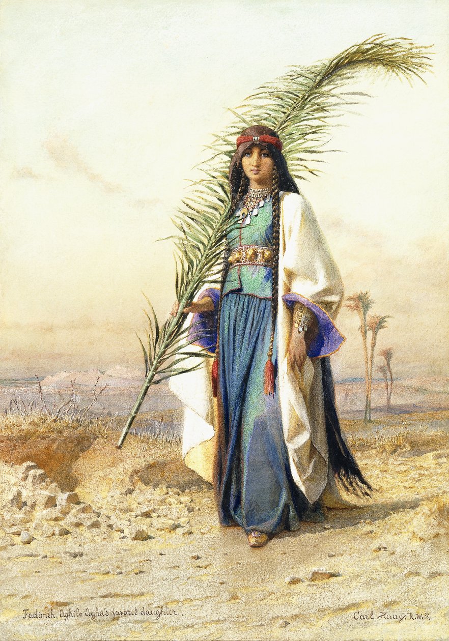 Fadimeh，Aghile Agha的女儿， 作者 卡尔·哈格