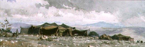 在Agile Aglia营地，1859年（wc） 作者 卡尔·哈格