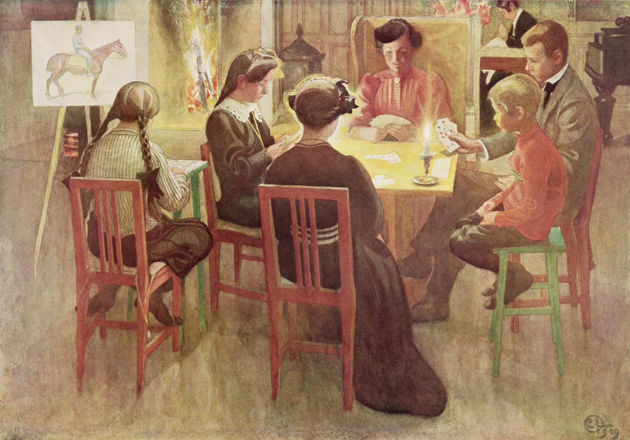 圣诞假期，酒吧。 1909年，在&39;Lasst Licht Hinin&39;（`Let in More Light&39;）中 作者 卡尔·拉森