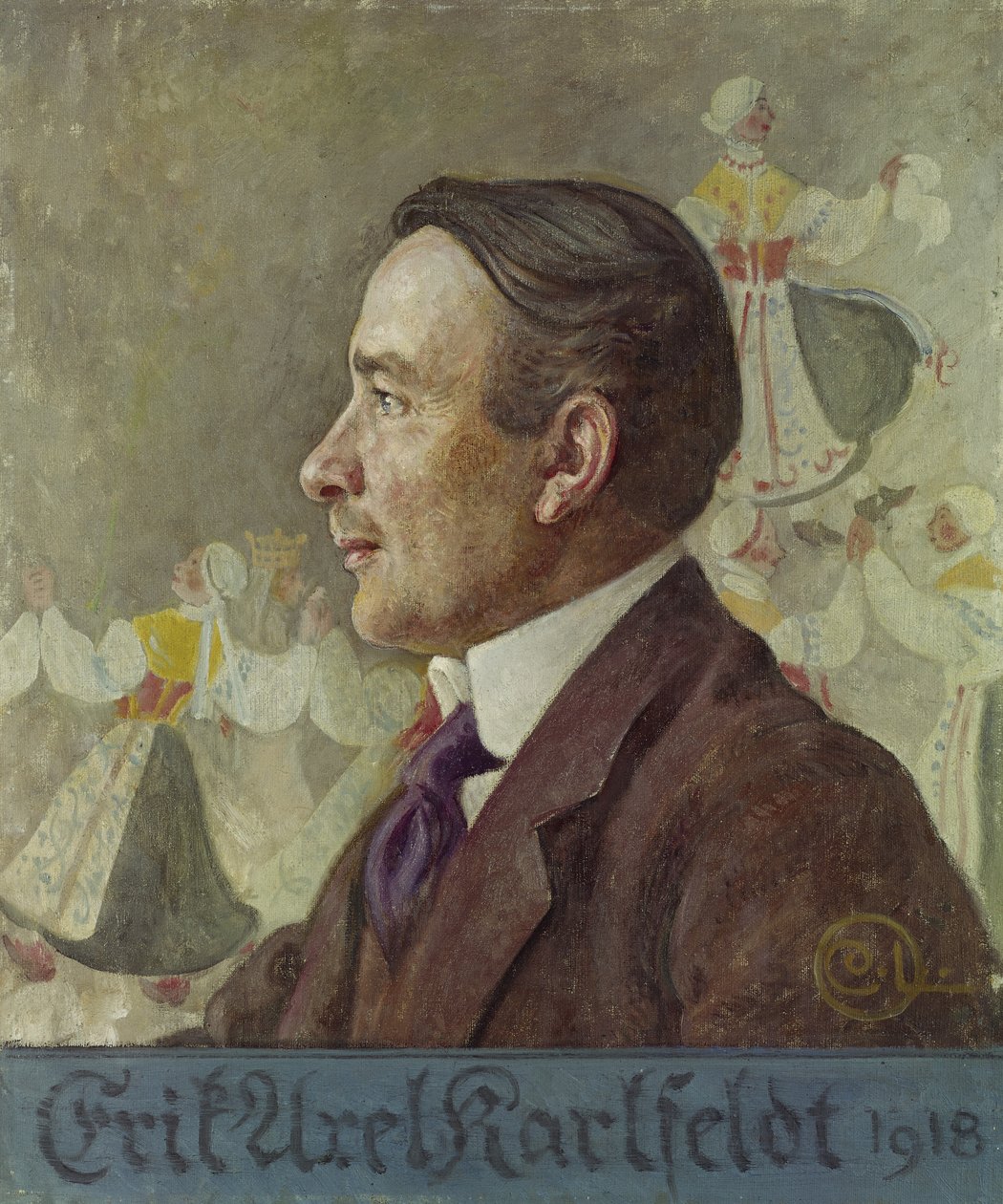Erik Axel Karlfeldt，1918年 作者 卡尔·拉森