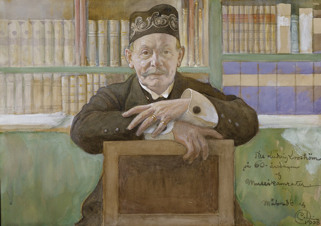 Ludvig Loostrom，1908年（纸上写着） 作者 卡尔·拉森