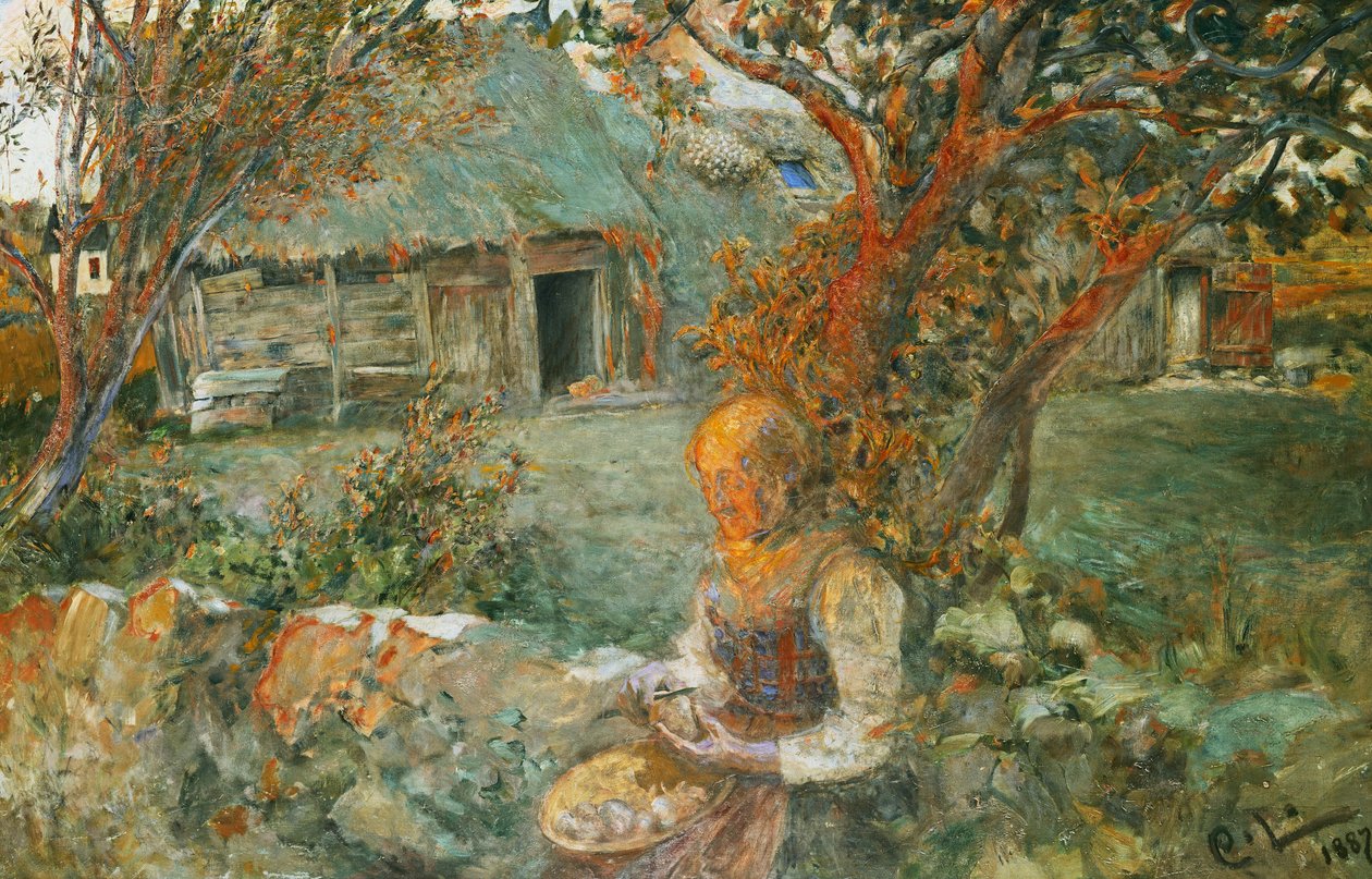 最后的光芒；最后的光芒，1887-90年 作者 卡尔·拉森