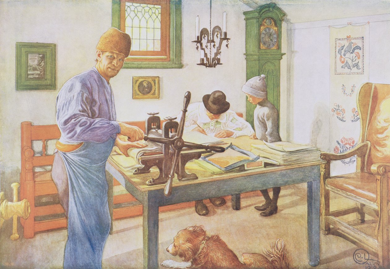 打印室，酒吧。在&39;Lasst Licht Hinin&39;（“让我们更多的光”），1910年 作者 卡尔·拉森