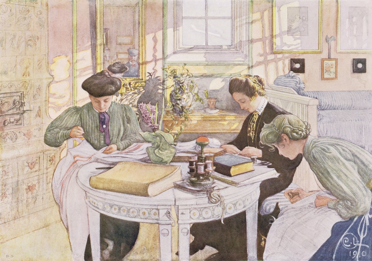 Trousseau，酒吧。在&39;Lasst Light Hinin&39;（`Let in More Light&39;），1910年 作者 卡尔·拉森