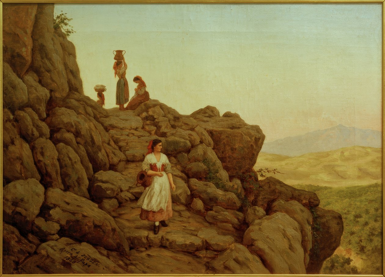 CLJessen，Rocca di Papa的岩石景观 作者 卡尔·路德维希·杰森