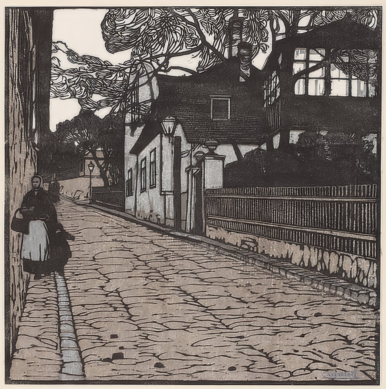Therese Krones的房子。 1902年 作者 卡尔·摩尔