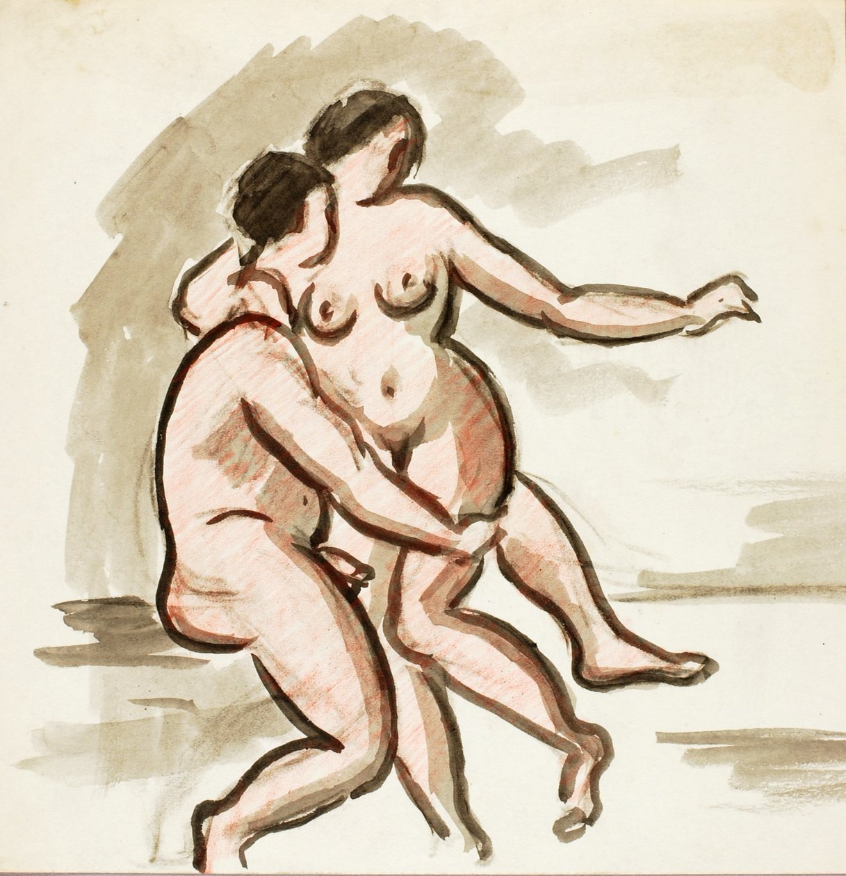 男女裸体 作者 卡尔·纽曼