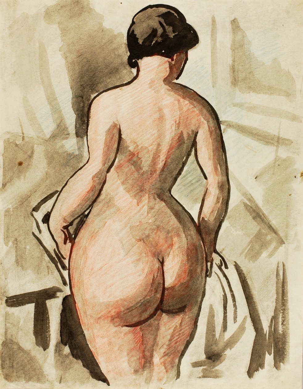 站立的女性裸体 作者 卡尔·纽曼