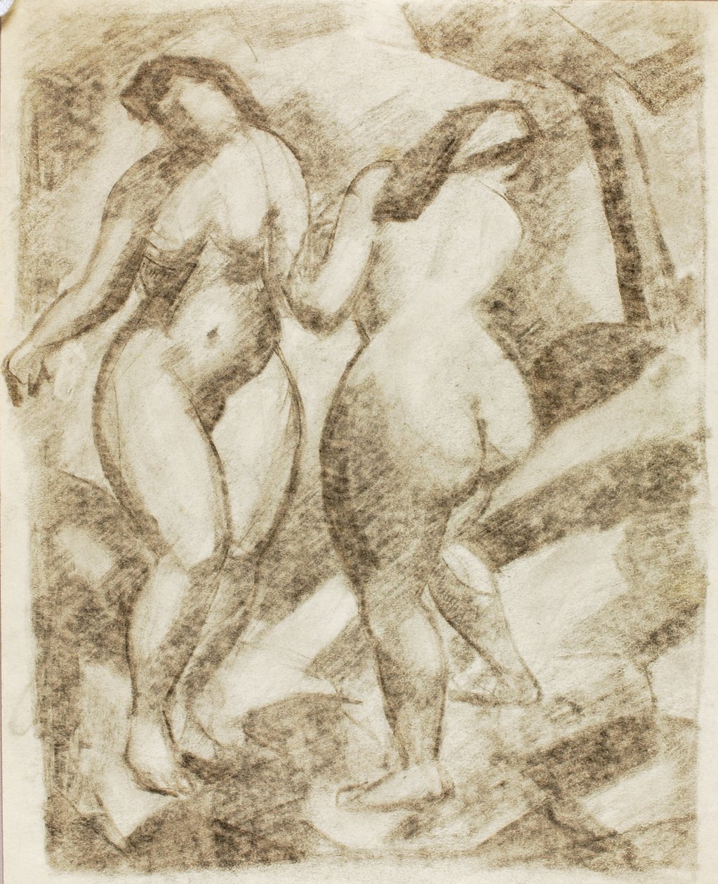 两幅女性裸体画 作者 卡尔·纽曼