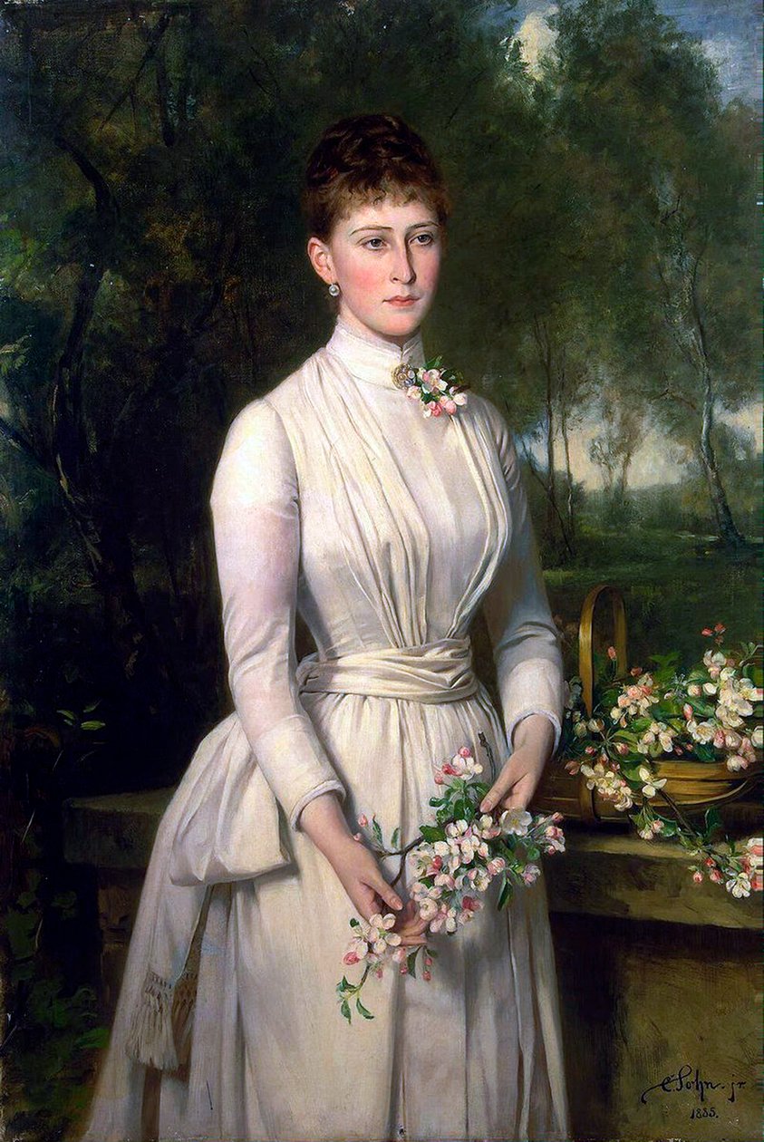 大公爵夫人伊丽莎白-费奥多罗夫娜的肖像》，1864-1918年，1885年。 作者 卡尔鲁道夫儿子