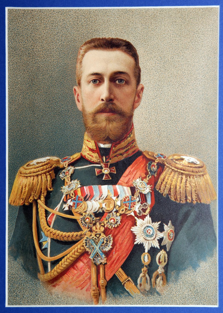 俄罗斯大公尼古拉·尼古拉耶维奇（1831-1891）的肖像。 卡尔·舒尔茨（Carl Schultz，1823-1876 年）的作品，彩色石版画，约 1850 年。德国艺术 作者 卡尔·舒尔茨