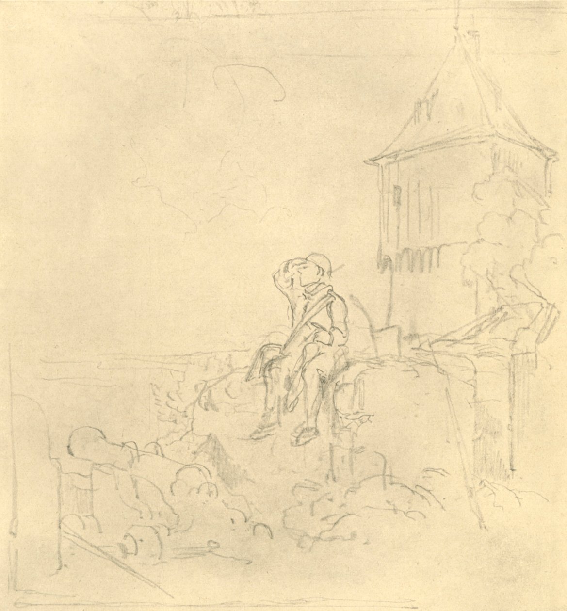 BerdächtigerRauch，十九世纪中叶，c1924。 作者 卡尔·斯皮茨维格