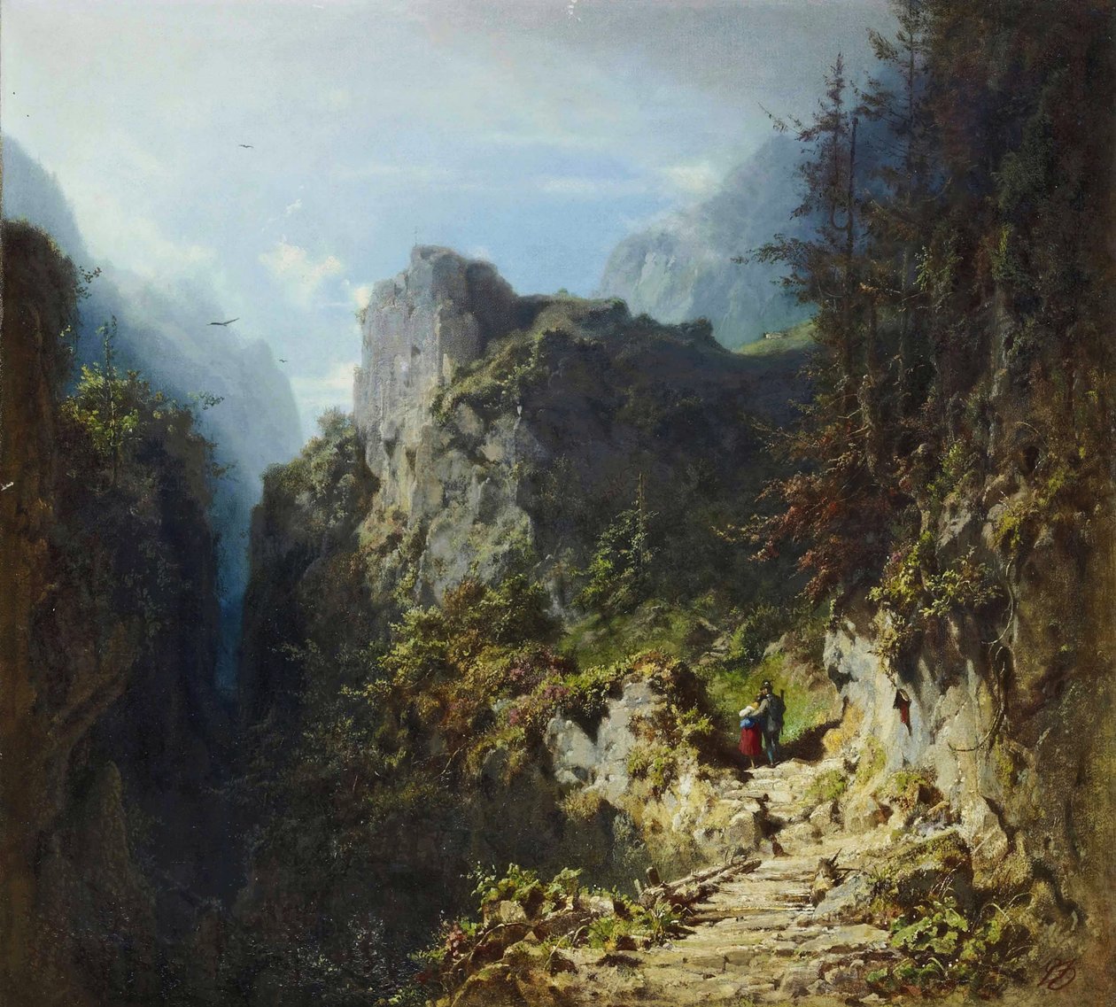 与恋人的山风景 作者 卡尔·斯皮茨维格