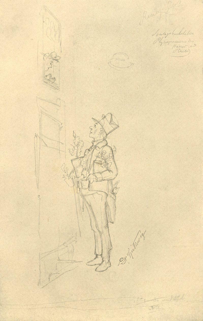 Der Gratulant，19世纪中叶，c1924。 作者 卡尔·斯皮茨维格