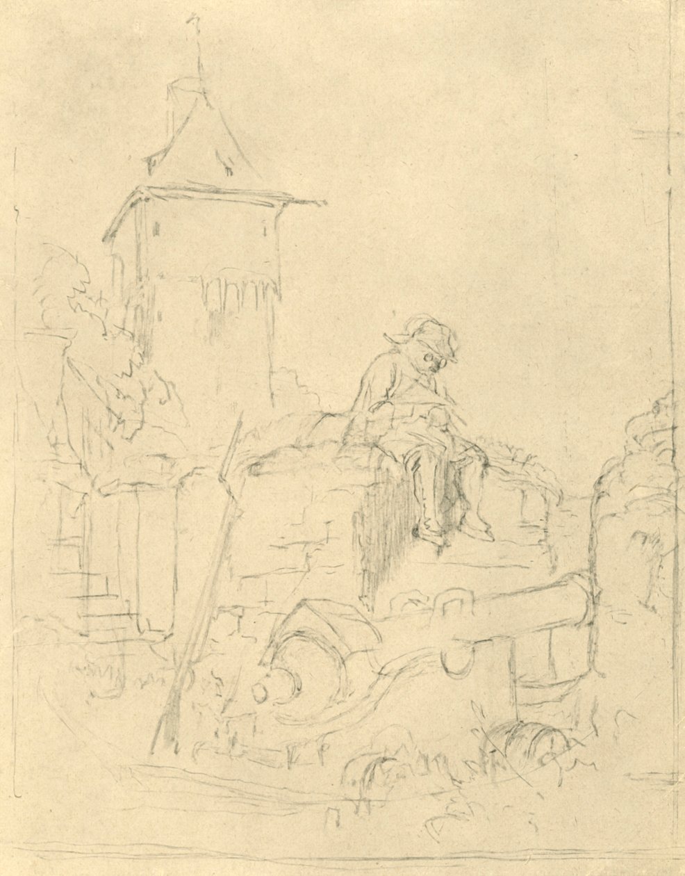 Die Schildwache，十九世纪中叶，c1924。 作者 卡尔·斯皮茨维格