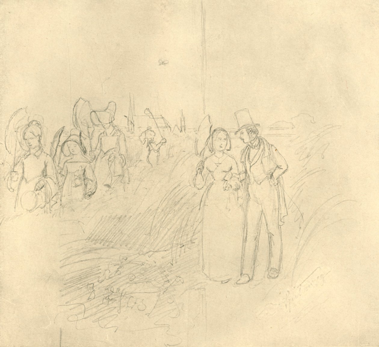 Institutsspaziergang，19世纪中叶，c1924。 作者 卡尔·斯皮茨维格