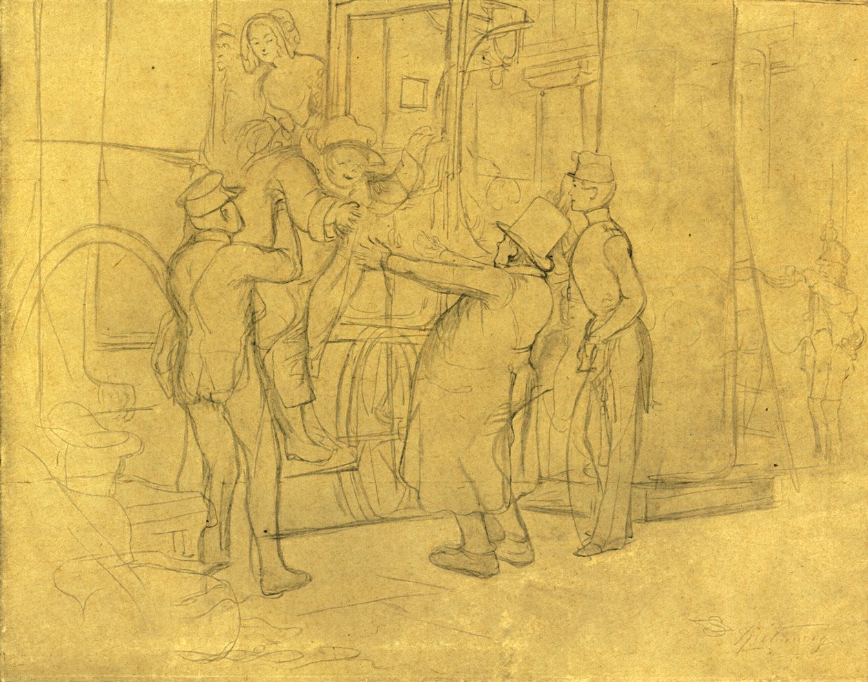欢迎光临，19世纪中叶，1924年。 作者 卡尔·斯皮茨维格