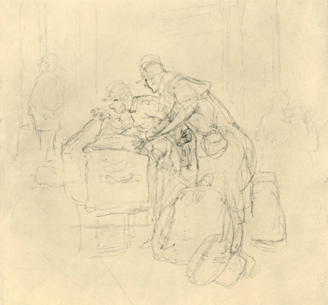 Zollvisitation II，十九世纪中叶，c1924。 作者 卡尔·斯皮茨维格