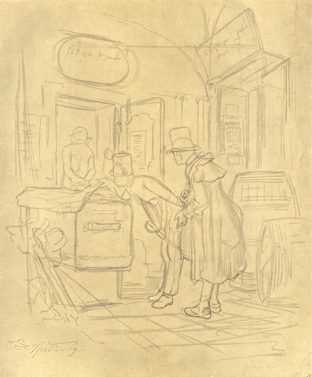 Zollvisitation I，十九世纪中叶，c1924。 作者 卡尔·斯皮茨维格