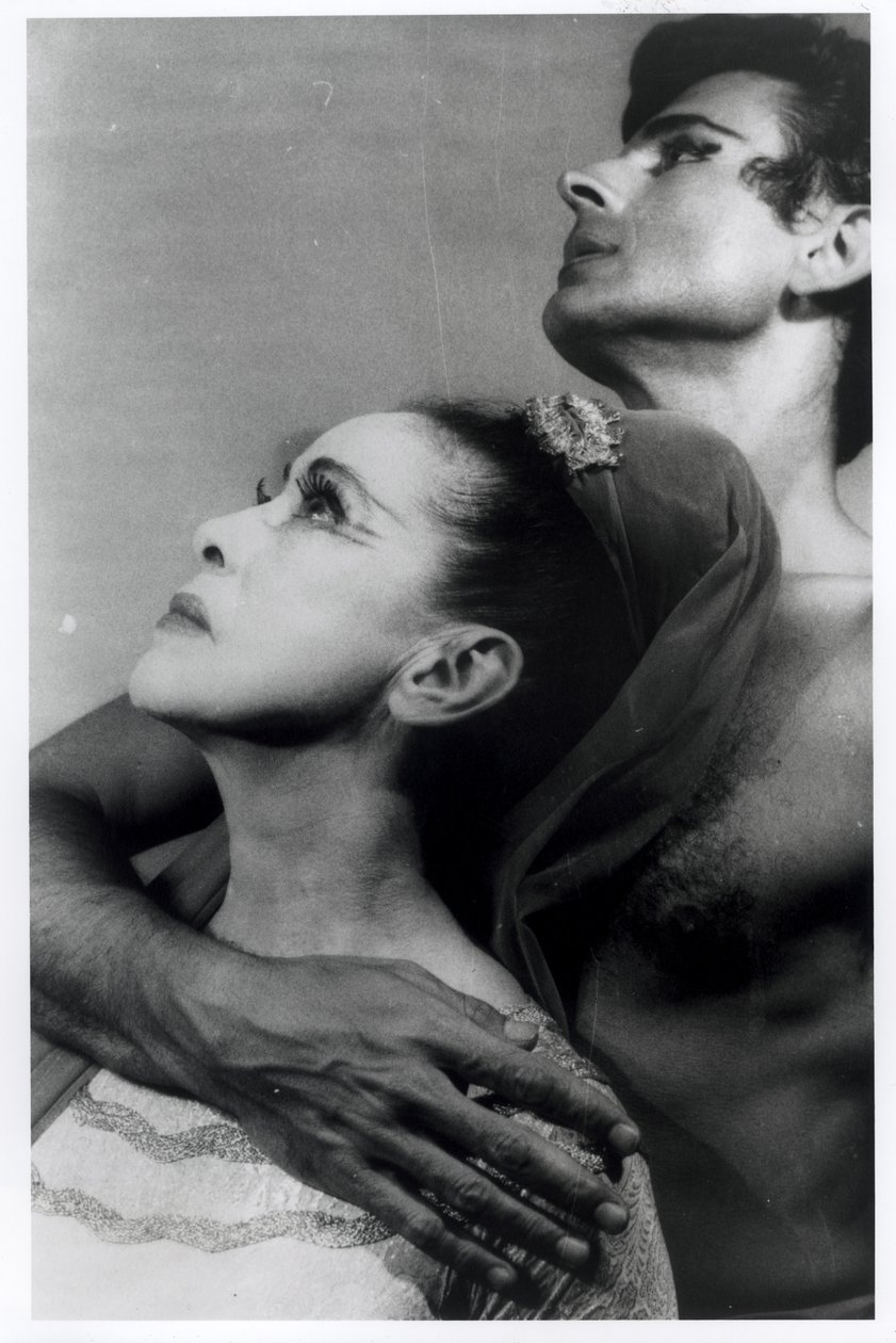 玛莎-格雷厄姆（1894-1991）和伯特伦-罗斯（1920-2003）的 "幻想演奏会"，1961 年 6 月 27 日（明胶银印刷品） 作者 卡尔·范韦希顿
