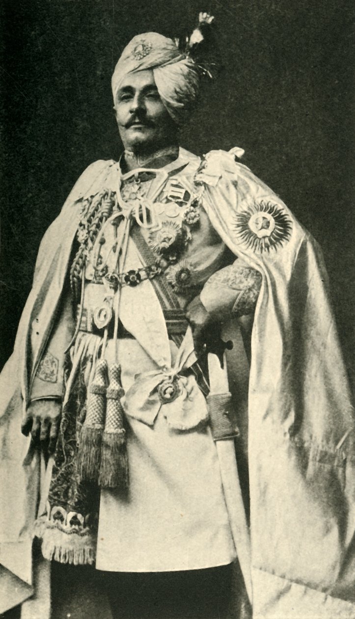 Pertab Singh爵士，十九世纪末，c1920。 作者 卡尔·范迪克