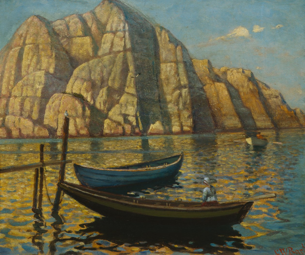 谢林维克附近的福内特岛（绘画） 作者 卡尔·威廉·巴特