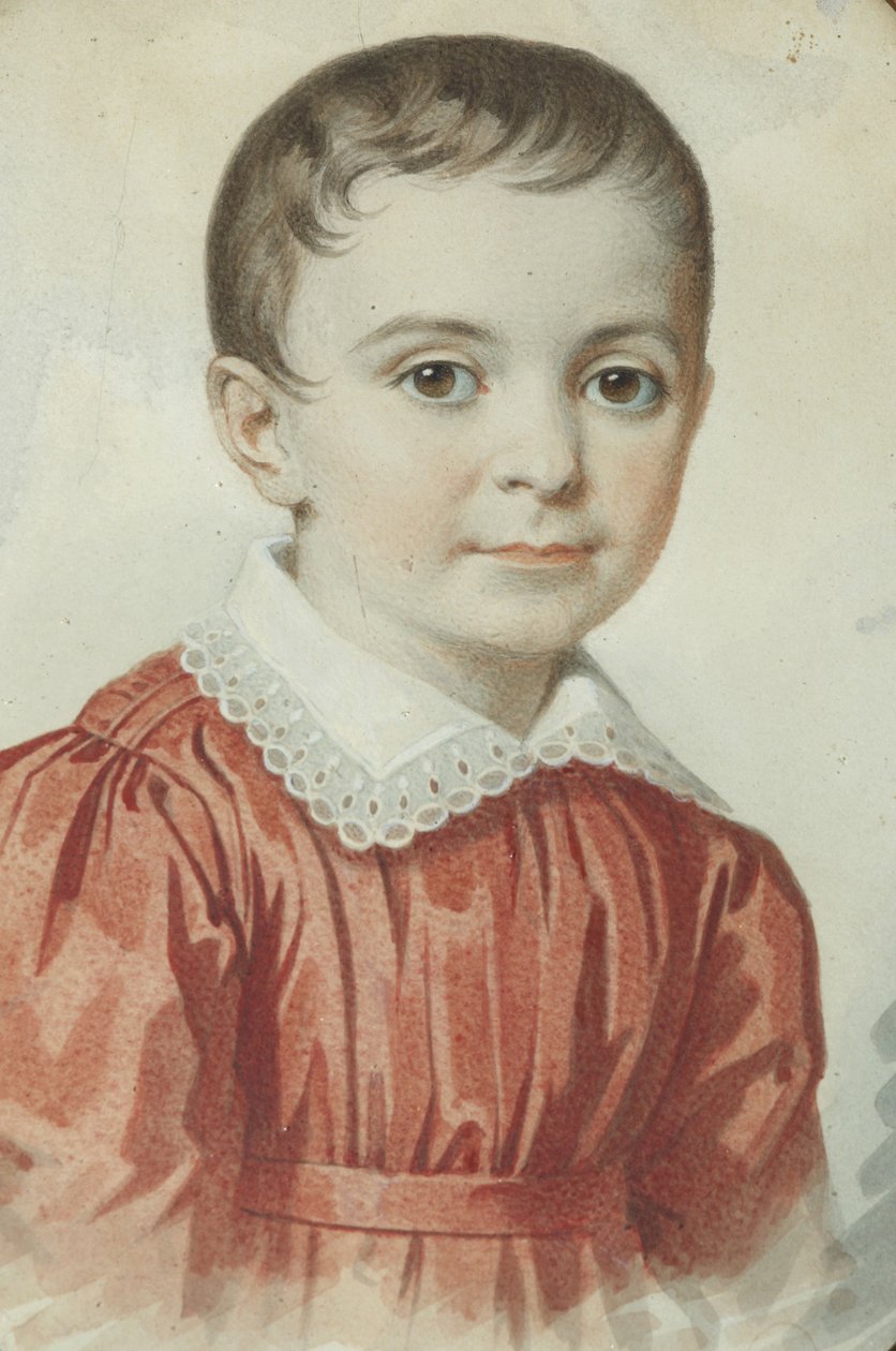 Eugenia Kochubey小时候的肖像，1849年。 作者 卡尔·冯·汉佩尔恩