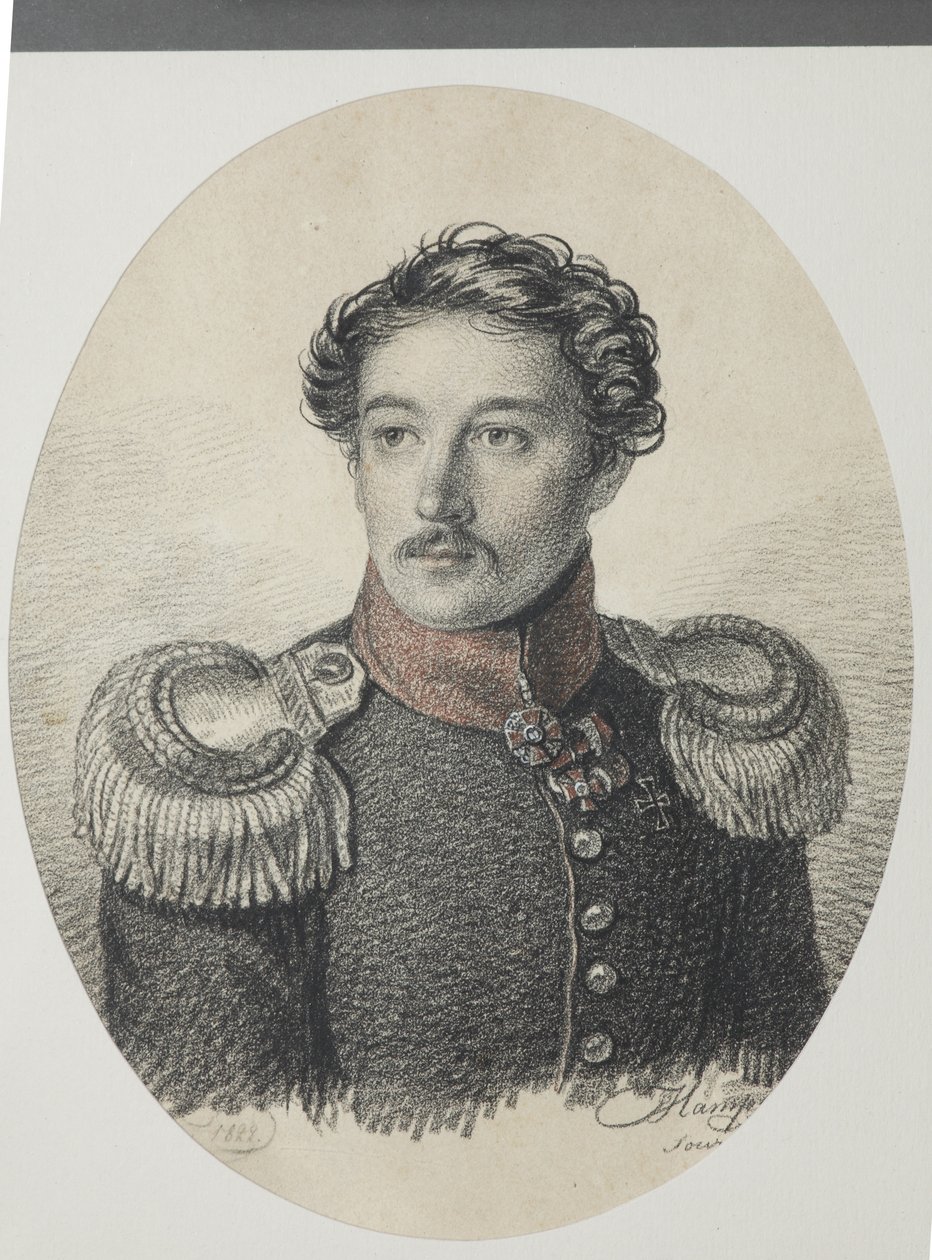 尼古拉·瓦西里耶维奇·赫沃斯托夫的肖像（1793-1837年，1822年）。 作者 卡尔·冯·汉佩尔恩