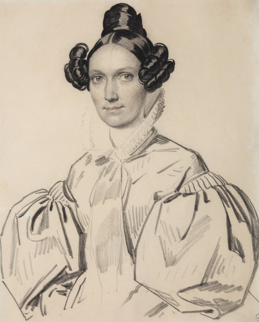奥尔加·尼古拉耶夫娜·塔利辛娜（Olga Nikolaevna Talyzina）肖像，祖伯娃（NéeZubova）1803-1882年，1830年代初期。 作者 卡尔·冯·汉佩尔恩