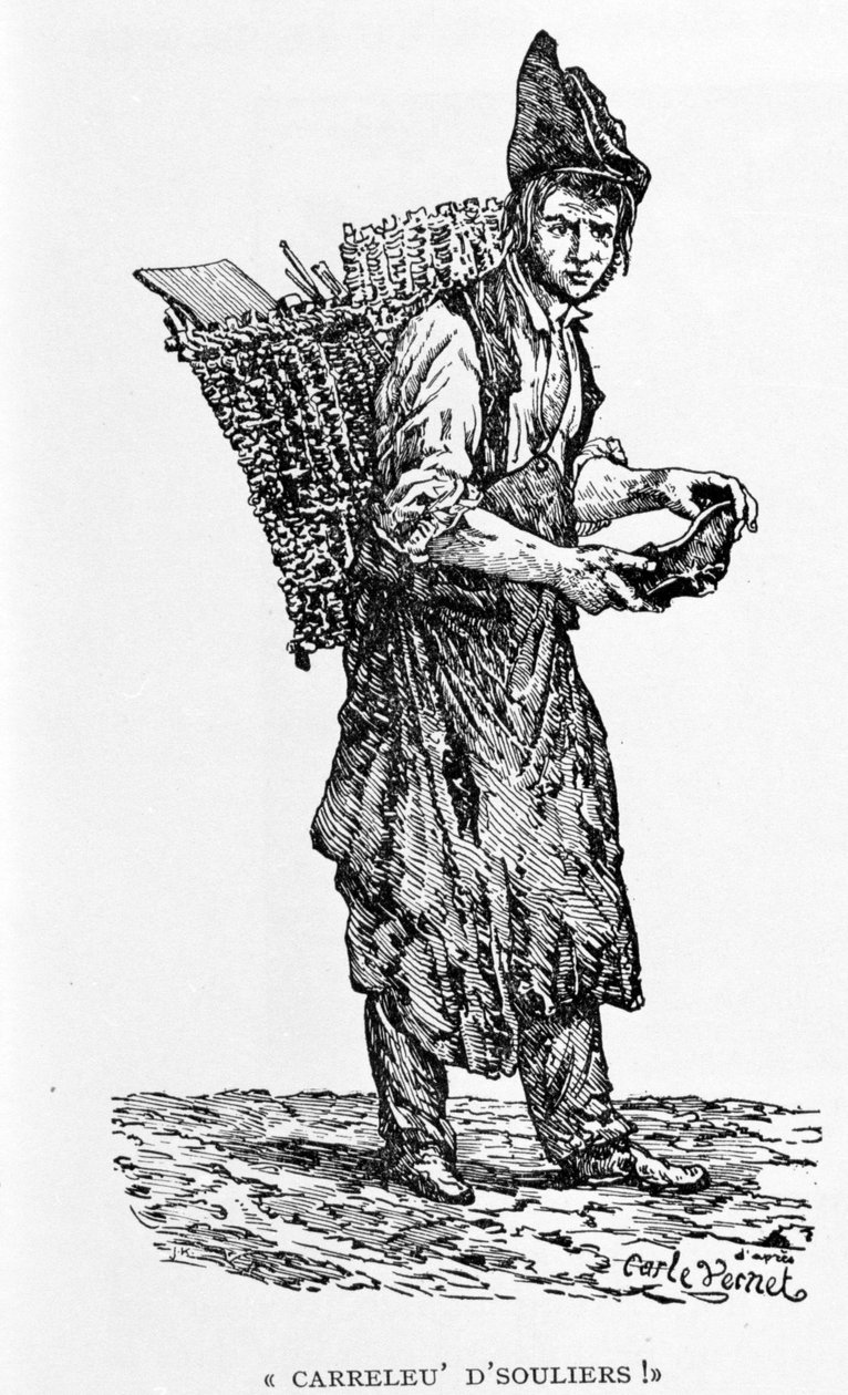 鞋匠，Carle Vernet 雕刻。 作者 卡尔（之后）韦尔内（Vernet）