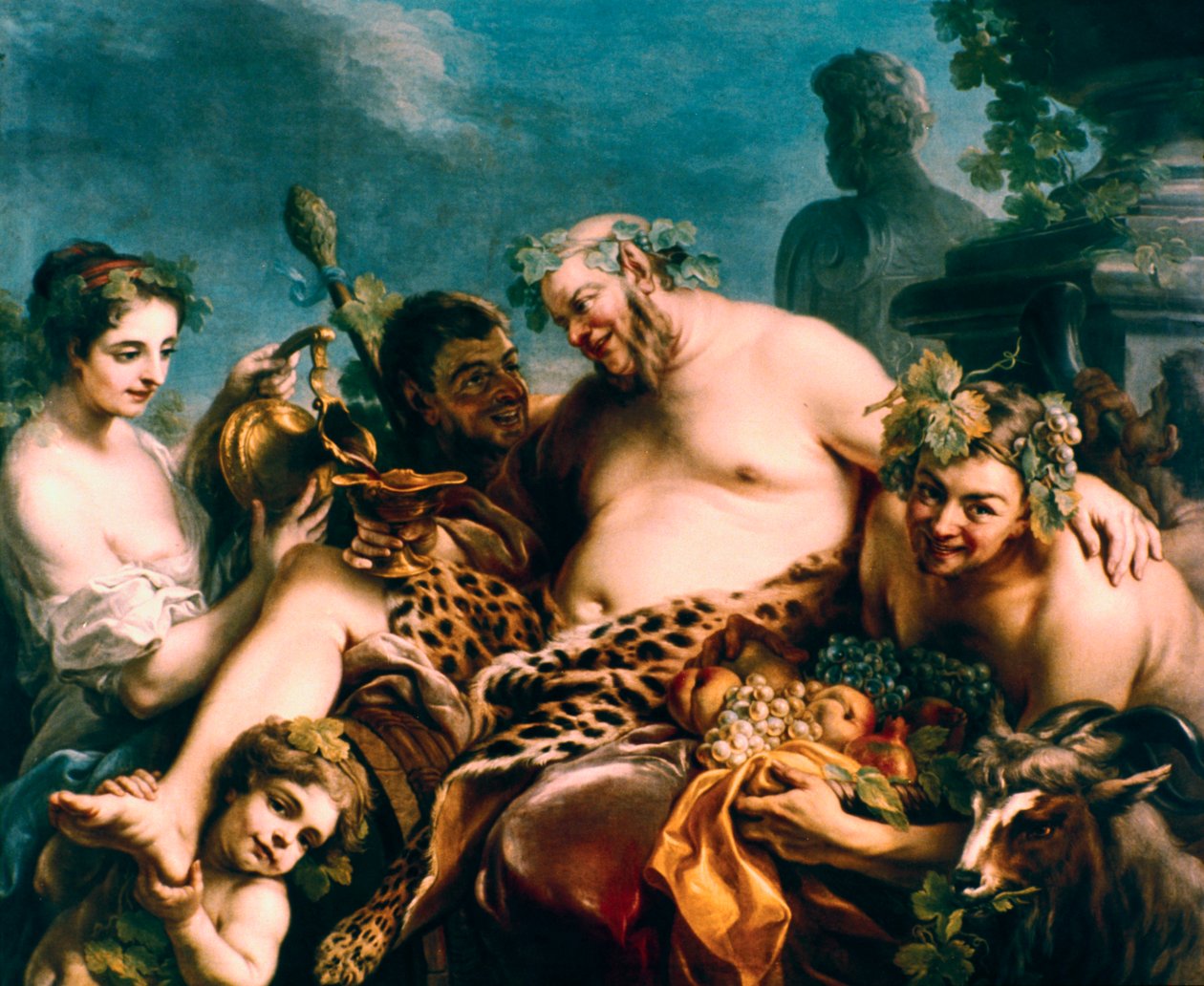 醉西勒努斯（Drunken Silenus），1747年。 作者 卡尔·范·卢