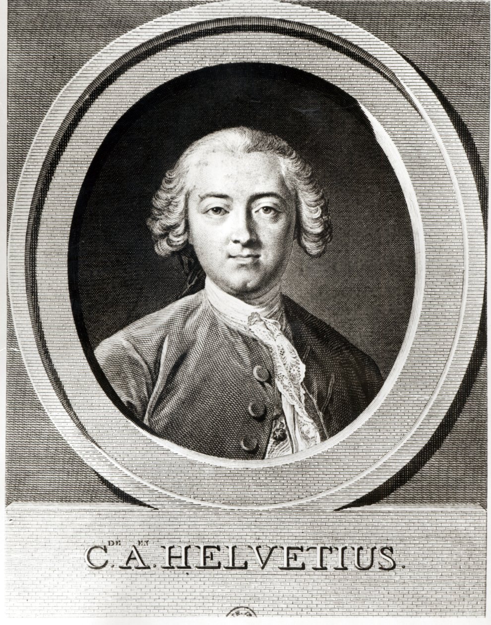 Claude Adrien Helvetius（1715-1771）法国哲学家的肖像 作者 卡尔·范·卢