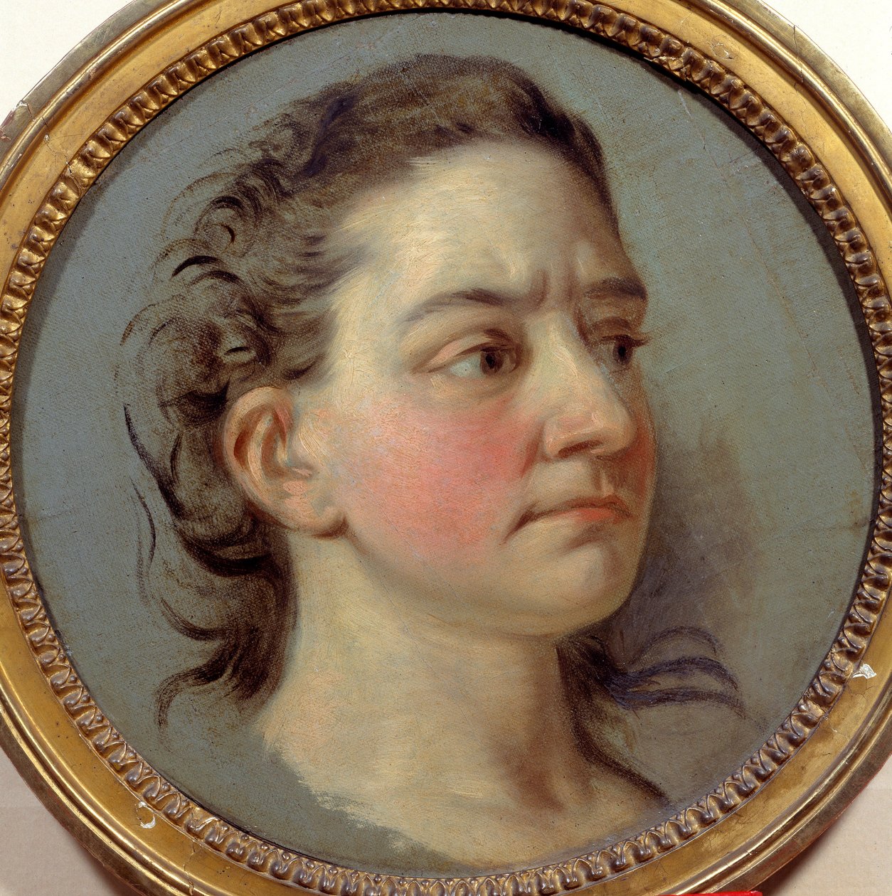克莱龙小姐的肖像 Josephe Leris de La Ttude 与克莱龙小姐 (1723 -1803) 的解释者伏尔泰有关。 Carle Van Loo (1705-1765) 的绘画 作者 卡尔·范·卢