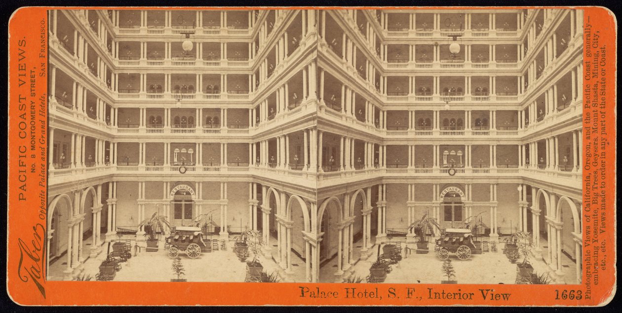 Palace Hotel，SF，内景 作者 卡尔顿·沃特金斯