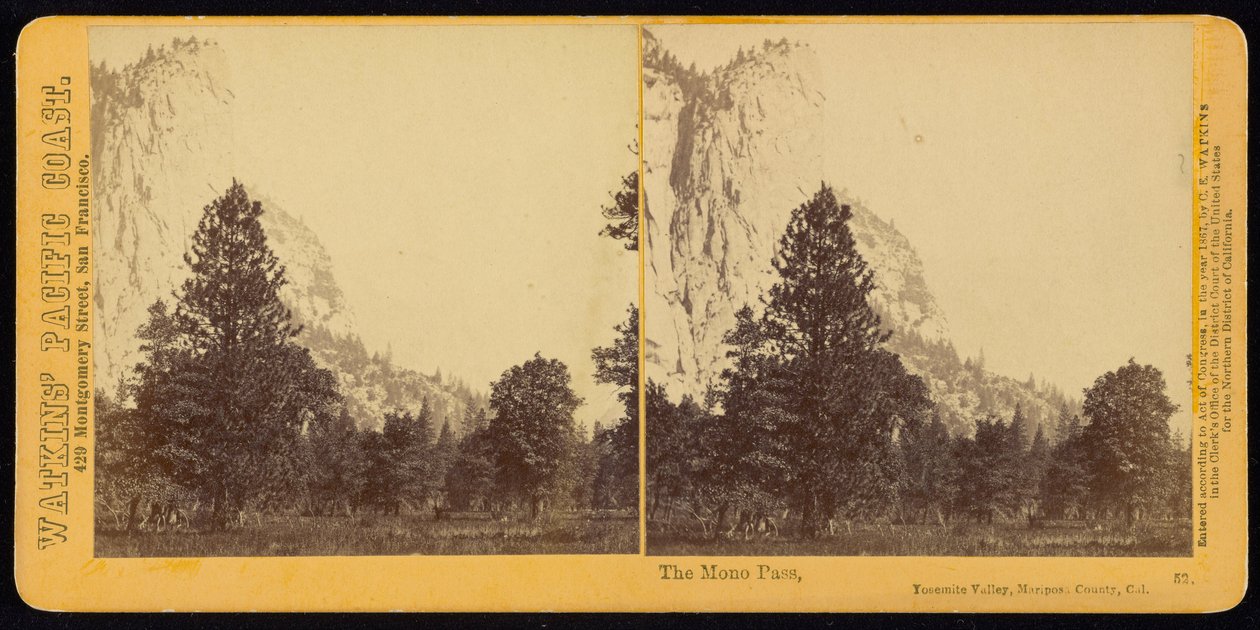 Mono Pass，Yosemite Valley，Mariposa County，Cal。 作者 卡尔顿·沃特金斯