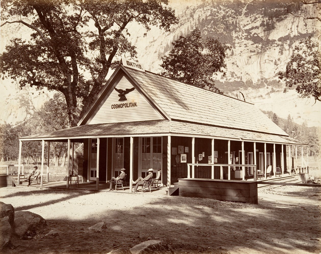 Cosmopolitan Saloon，约1872年，约1876年印刷。 作者 卡尔顿·埃蒙斯·沃特金斯
